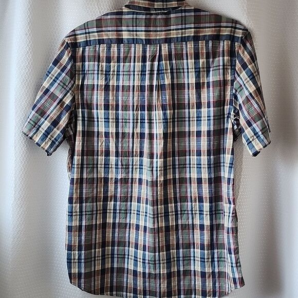 Dockers Men's Multicolor Short SleevePlaid Shirt - Size L - Picture 2 of 3